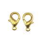 Inchizatoare tip carabina, finisaj auriu antichizat, 18x11 mm (cod 13-60)