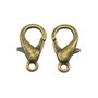 Inchizatoare tip carabina, finisaj bronz antichizat, 21x12 mm (cod 13-69)