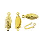 Inchizatoare tip carlig, finisaj auriu, 20x7 mm (cod 13-77)