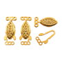 Inchizatoare multisir tip carlig, finisaj auriu, 22x8 mm (cod 13-80)