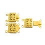 Inchizatoare multisir tip cutie, finisaj auriu, 15x10 mm (cod 13-82)