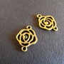 LINK TRANDAFIR BRONZ - 20 X 15 MM