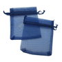 Saculeti organza bleumarin, 8x10 cm (cod 18-16)