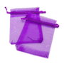 Saculeti organza violet inchis, 8x10 cm (cod 18-18)