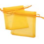 Saculeti organza galben-auriu, 8x10 cm (cod 18-19)
