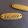 LINK BELIEVE BRONZ - 34 X 11 MM