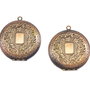 Pandantiv tip locket, finisaj cupru, 50,5 mm (cod 11-116)