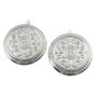 Pandantiv tip locket, finisaj argintiu, 44,5 mm (cod 11-119)