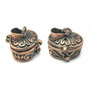 Pandantiv tip locket cutiuta, finisaj cupru, 17x13 mm (cod 11-128)