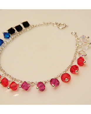 Bratara Swarovski cu margele.