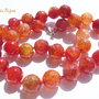 Agate crab fire fatetate in degrade de rosu aprox 12 mm