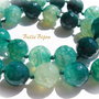 Agate crab fire fatetate in degrade de verde aprox 12 mm