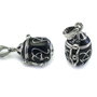 Pandantiv tip locket, finisaj argintiu, emailat, 19X12 mm (cod 11-139)