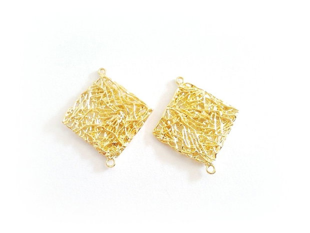 1b Link placat aur , filigran , romb , 31 x 27 mm