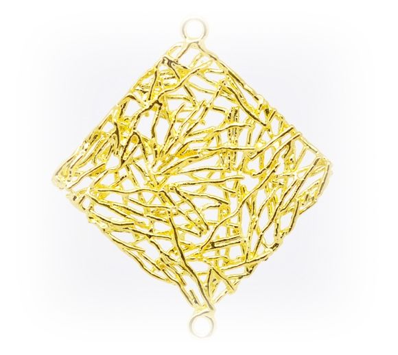 1b Link placat aur , filigran , romb , 31 x 27 mm