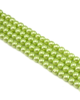 Perle de sticla, sfere 4 mm - 10 buc  (cod 2-52)