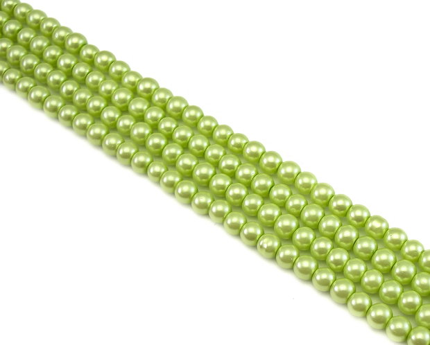 Perle de sticla, sfere 4 mm - 10 buc (cod 2-52)