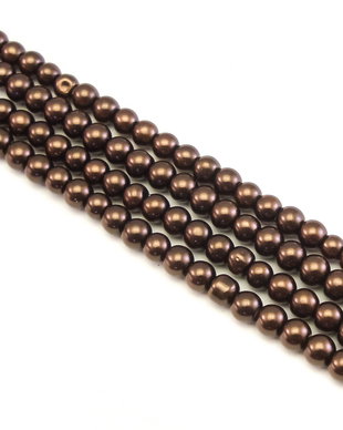 Perle de sticla, sfere 4 mm - 10 buc  (cod 2-58)