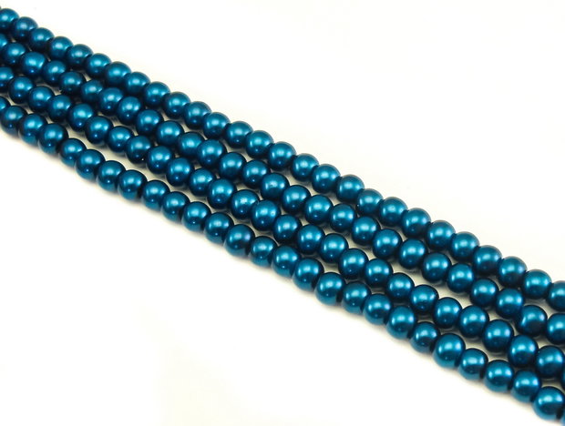 Perle de sticla, sfere 4 mm - 10 buc (cod 2-65)
