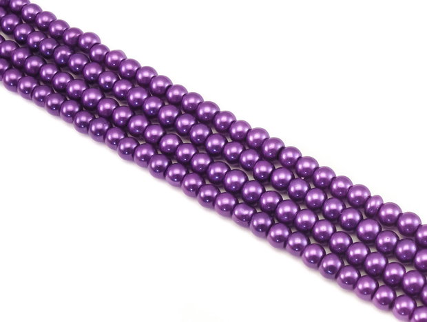 Perle de sticla, sfere 4 mm - 10 buc (cod 2-66)
