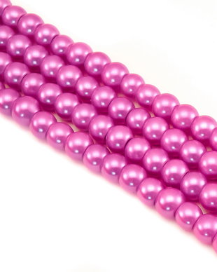 Perle de sticla, sfere 6 mm - 10 buc  (cod 2-68)