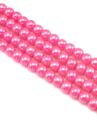 Perle de sticla, sfere 6 mm - 10 buc  (cod 2-69)