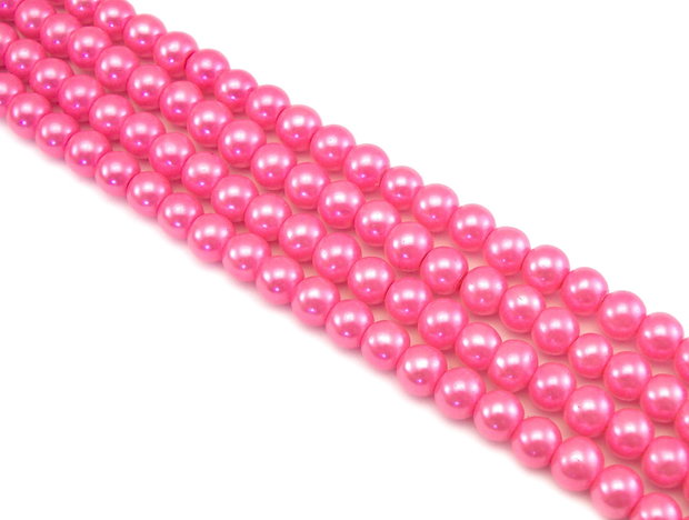 Perle de sticla, sfere 6 mm - 10 buc (cod 2-69)