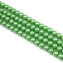 Perle de sticla, sfere 6 mm - 10 buc  (cod 2-75)