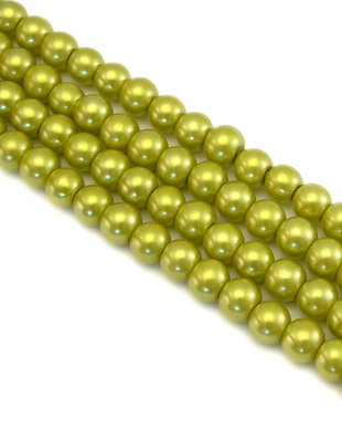Perle de sticla, sfere 6 mm - 10 buc  (cod 2-76)