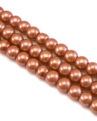 Perle de sticla, sfere 8 mm - 10 buc  (cod 2-83)