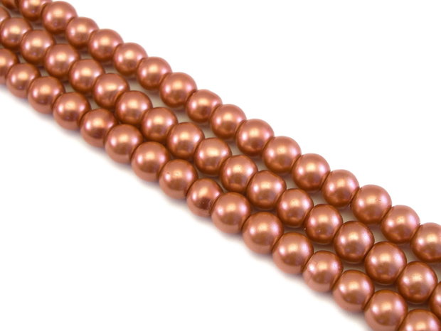 Perle de sticla, sfere 8 mm - 10 buc (cod 2-83)