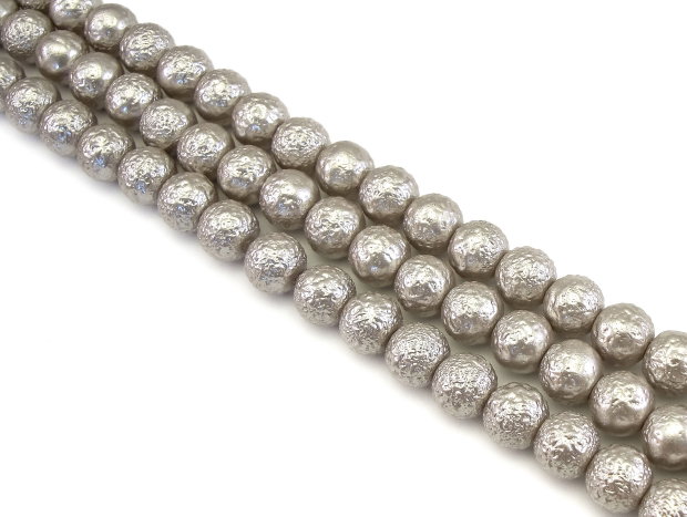 Perle de sticla, sfere 8 mm – 10 buc (cod 2-111)