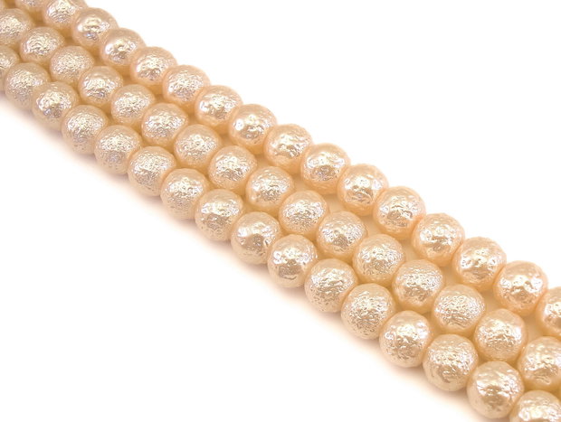 Perle de sticla, sfere 8 mm – 10 buc (cod 2-112)