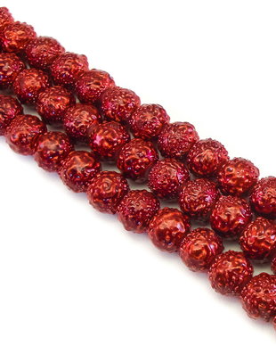 Perle de sticla, sfere 8 mm – 10 buc (cod 2-114)