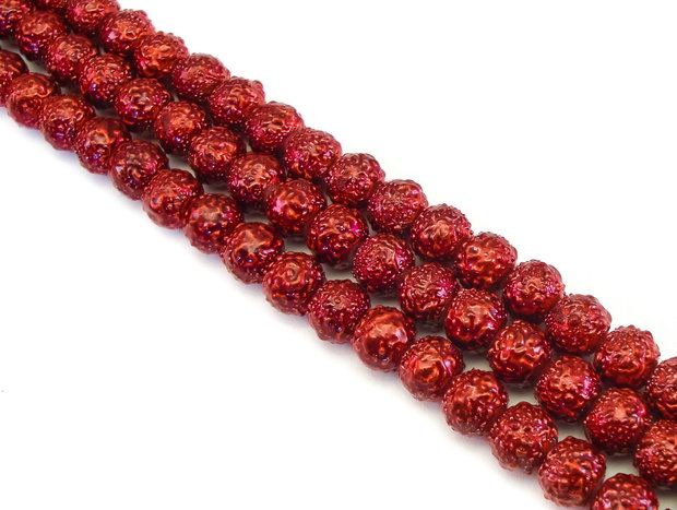 Perle de sticla, sfere 8 mm – 10 buc (cod 2-114)