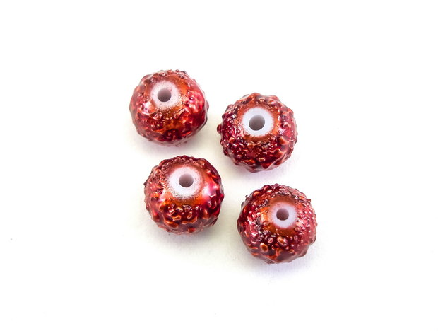 Perle de sticla, sfere 8 mm – 10 buc (cod 2-114)