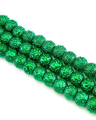 Perle de sticla, sfere 8 mm – 10 buc (cod 2-115)