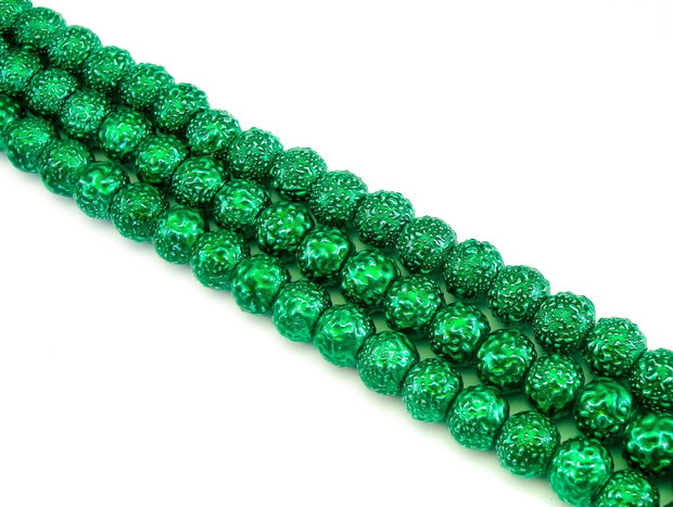 Perle de sticla, sfere 8 mm – 10 buc (cod 2-115)
