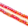Cristale de sticla, rondele fatetate, 6x4 mm (cod 19-22)
