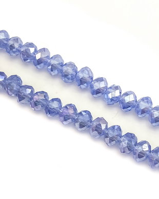 Cristale de sticla, rondele fatetate, 6x4 mm (cod 19-29)