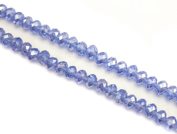 Cristale de sticla, rondele fatetate, 6x4 mm (cod 19-29)