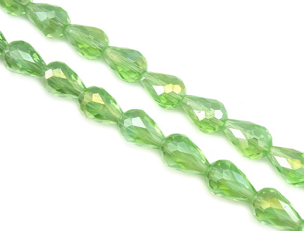 Cristale de sticla, lacrimi fatetate, 12x8 mm (cod 19-36)