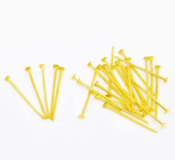 10b Ace cu cap placate aur 20mm x 0,8mm
