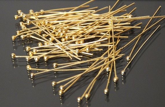 10b Ace cu bila placate aur 45mm x 0,7mm