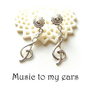925 sterling silver MUSIC TO MY EARS