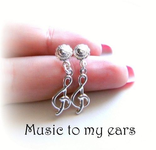 925 sterling silver MUSIC TO MY EARS