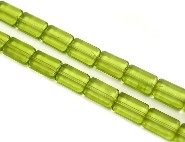Margele de sticla, dreptunghi 12x8 mm (cod 19-76)