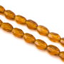 Margele de sticla, bob de orez fatetat, 11x7 mm (cod 19-77)