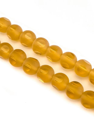 Margele de sticla frosted, 10 mm (cod 19-78)