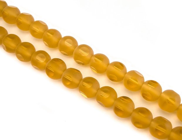 Margele de sticla frosted, 10 mm (cod 19-78)